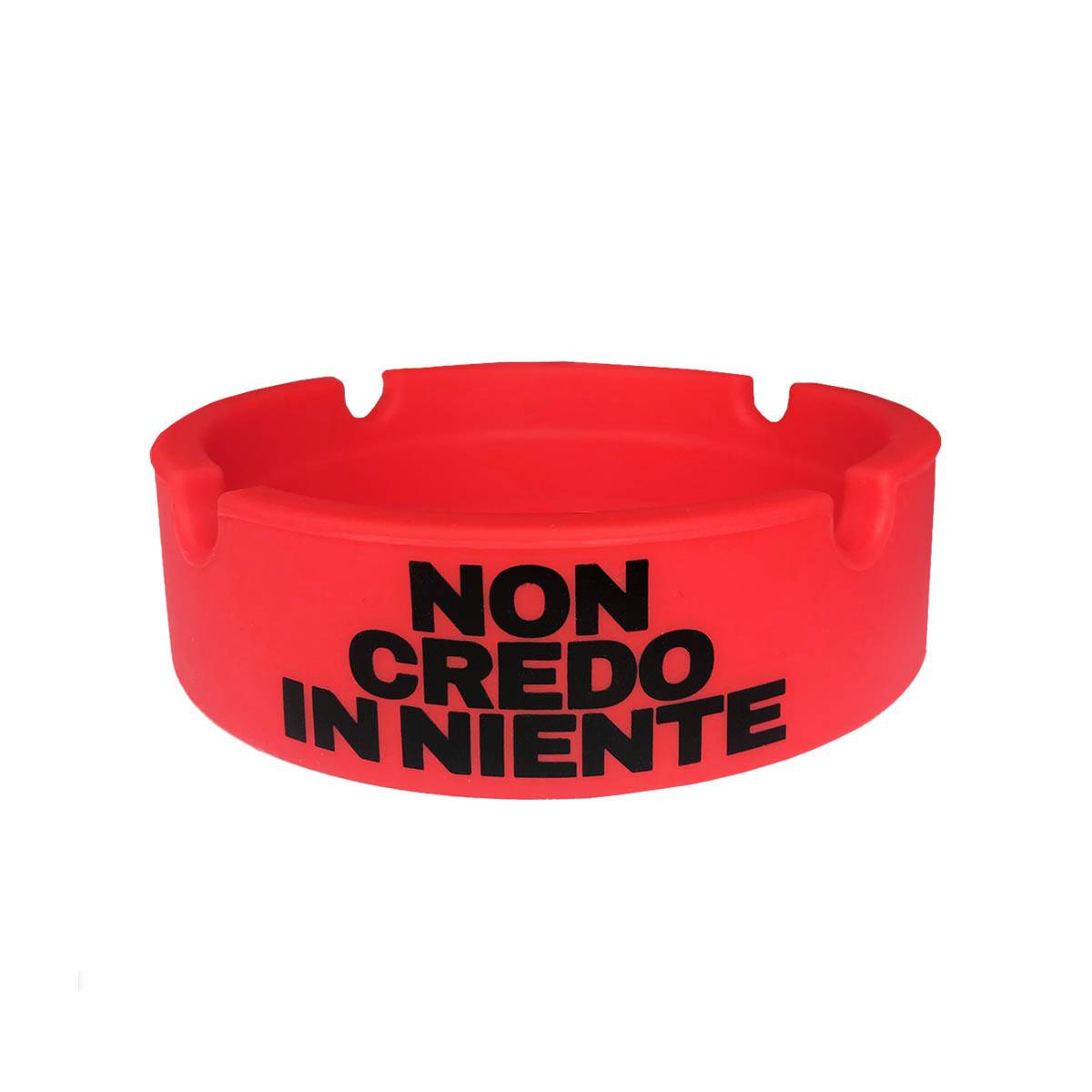 Posacenere in gomma Non credo in niente