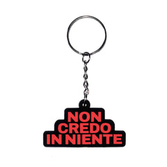 Portachiavi in gomma Non credo in niente